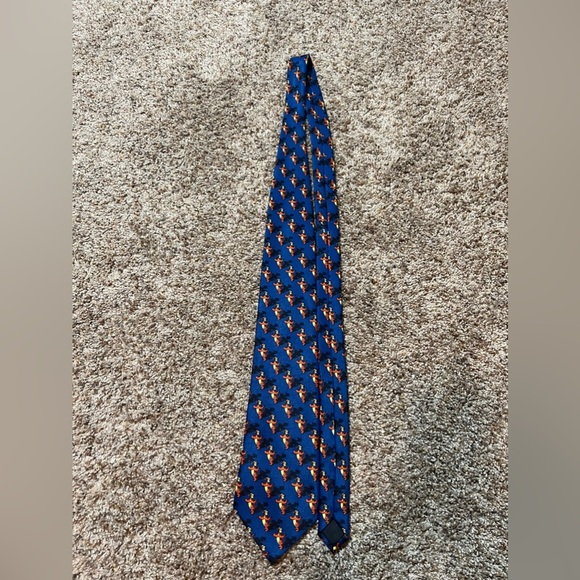 Disney Other - Disney Necktie Pooh Tigger and His Shadow Blue